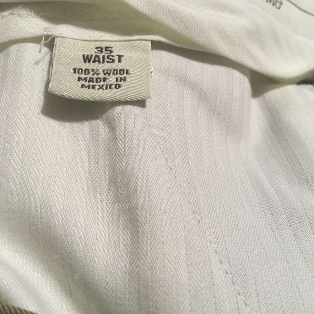 Tan Pronto 100%wool dress pants 35 - Picture 2 of 4